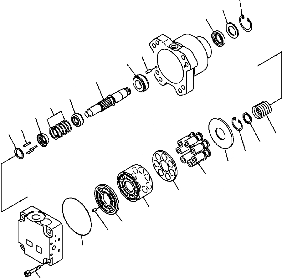 Схема запчастей Komatsu WA500-6 - M-7A МОТОР ВЕНТИЛЯТОРА COMPLETE ASSEMBLY (/) ЧАСТИ КОРПУСА