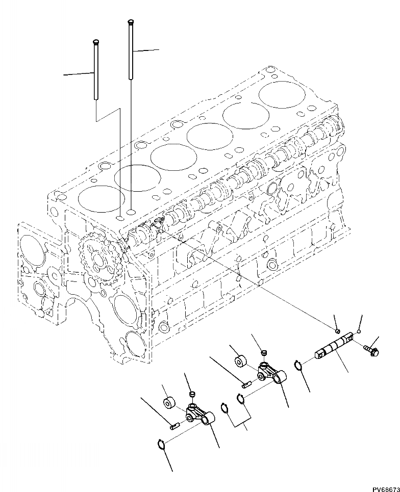 Схема запчастей Komatsu WA500-7 - A9-AA РЫЧАГ КОРОМЫСЛА ДВИГАТЕЛЬ