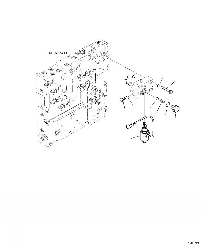 Схема запчастей Komatsu WA500-7 - F-A ТРАНСМИССИЯ СТОЯНОЧНЫЙ ТОРМОЗ СОЛЕНОИДНЫЙ КЛАПАН СИЛОВАЯ ПЕРЕДАЧА И КОНЕЧНАЯ ПЕРЕДАЧА