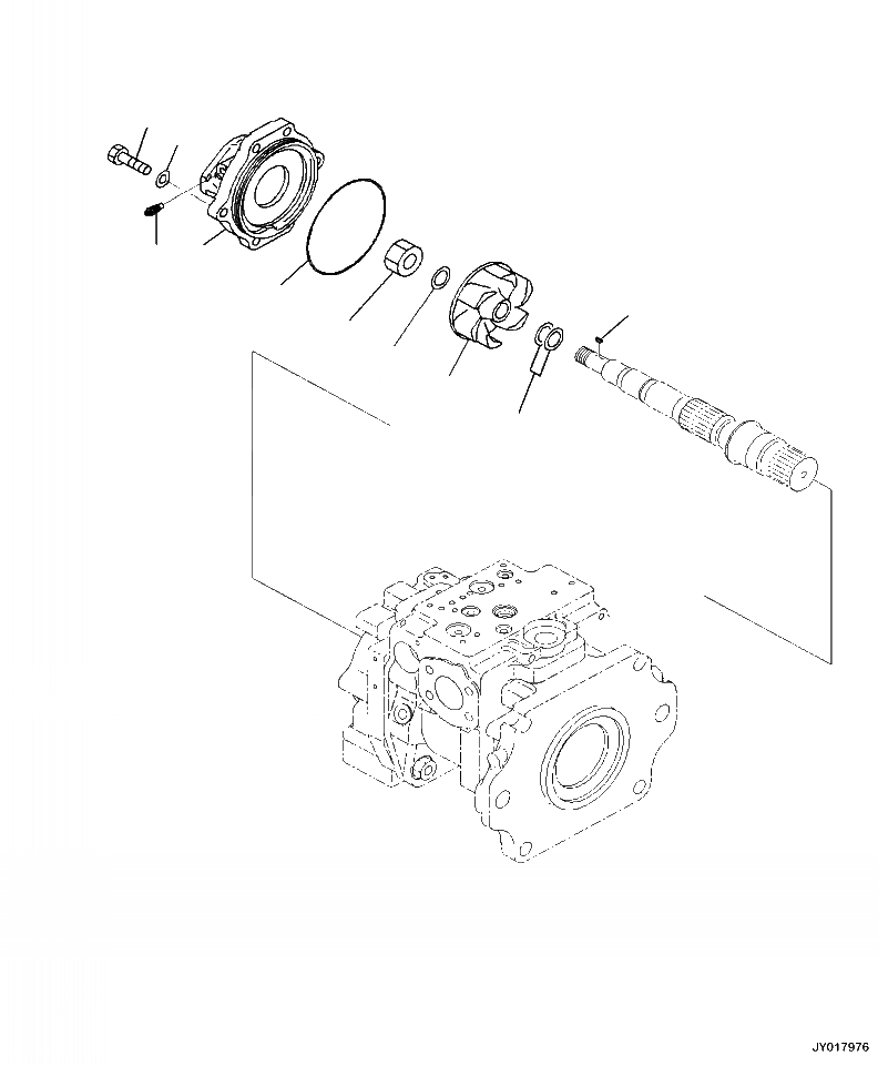 Схема запчастей Komatsu WA500-7 - H-A ГИДР. НАСОС. ПОГРУЗ. НАСОС (IMPELLER) (/8) ГИДРАВЛИКА