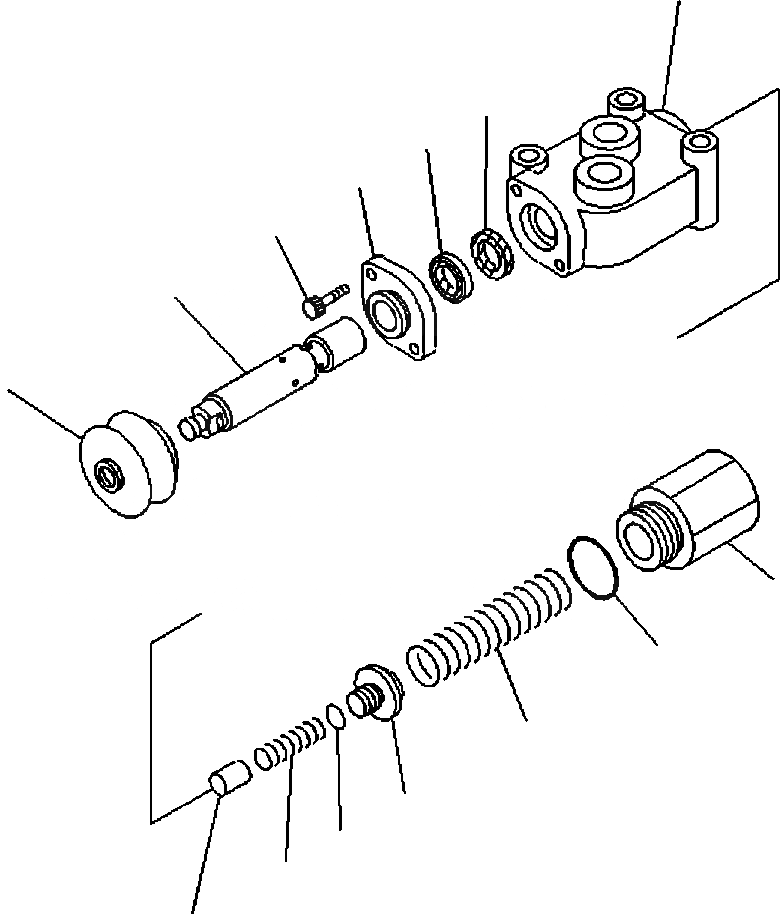 Схема запчастей Komatsu WA500-7 - H-A ГИДРОЛИНИЯ (РУЛЕВ. УПРАВЛЕНИЕ) КЛАПАН ОСТАНОВКИ ASSEMBLY ГИДРАВЛИКА