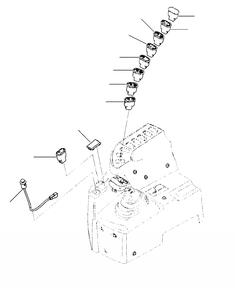 Схема запчастей Komatsu WA500-7 - K-7A УПРАВЛЕНИЕ ПОГРУЗКОЙ ПЕРЕКЛЮЧАТЕЛЬES - MONO РЫЧАГ OPERATORXD S ОБСТАНОВКА И СИСТЕМА УПРАВЛЕНИЯ