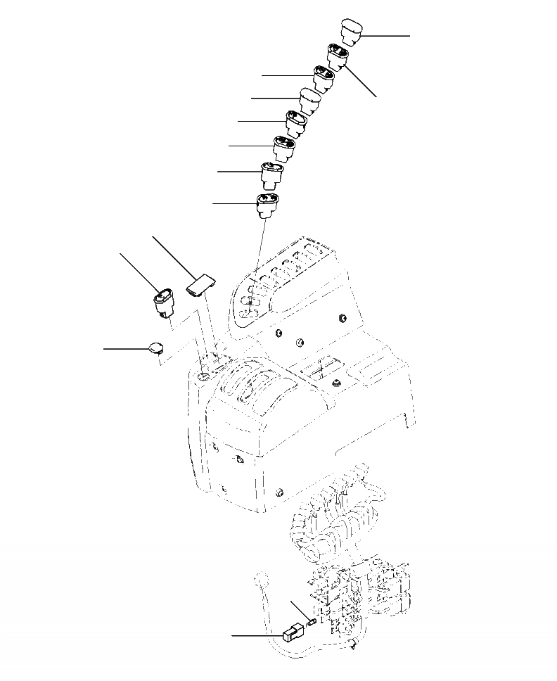 Схема запчастей Komatsu WA500-7 - K-7A УПРАВЛЕНИЕ ПОГРУЗКОЙ ПЕРЕКЛЮЧАТЕЛЬES - ДЖОЙСТИК СИСТЕМАУПРАВЛЕНИЯ ПОВОРОТОМ OPERATORXD S ОБСТАНОВКА И СИСТЕМА УПРАВЛЕНИЯ