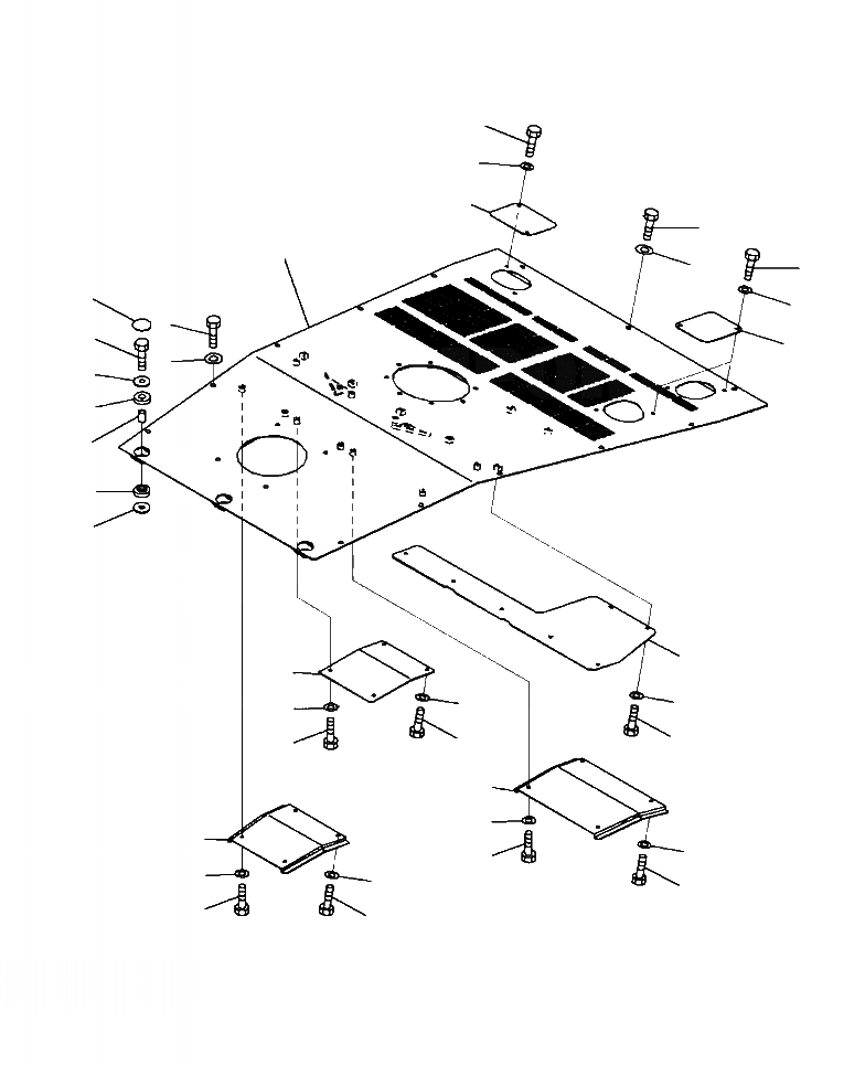 Схема запчастей Komatsu WA500-7 - M-A ДВЕРЦЫ КАПОТА ВЕРХН. КАПОТ ЧАСТИ КОРПУСА