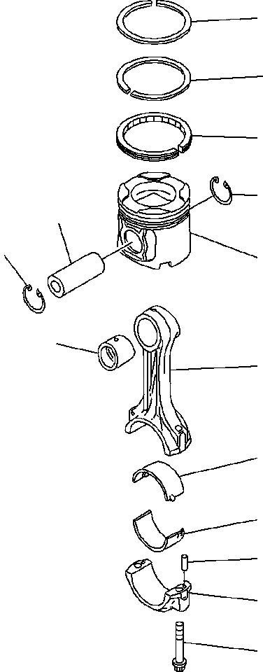 Схема запчастей Komatsu WA500-6 - A-AC9 ПОРШЕНЬ И ШАТУН ДВИГАТЕЛЬ