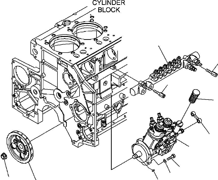 Схема запчастей Komatsu WA500-6 - A-AR ТОПЛИВН. НАСОС И COMMON RAIL КРЕПЛЕНИЕ ДВИГАТЕЛЬ