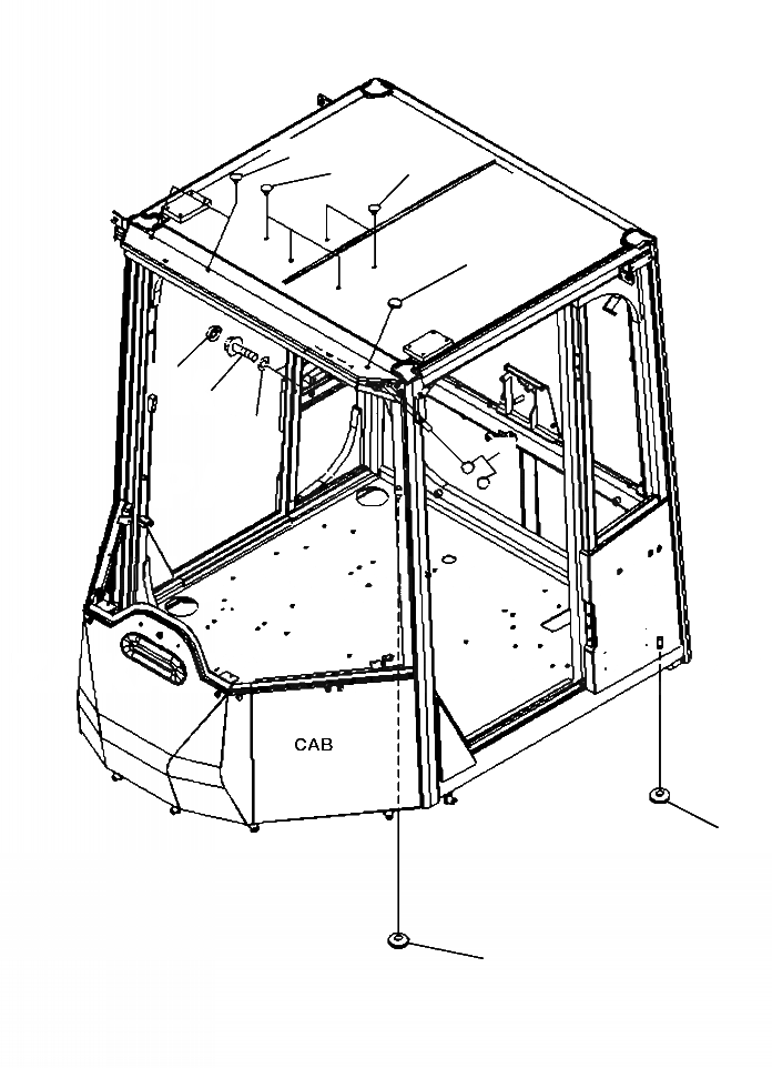 Схема запчастей Komatsu WA500-6 - K-8A КАБИНА ROPS КРЕПЛЕНИЕ OPERATORXD S ОБСТАНОВКА И СИСТЕМА УПРАВЛЕНИЯ