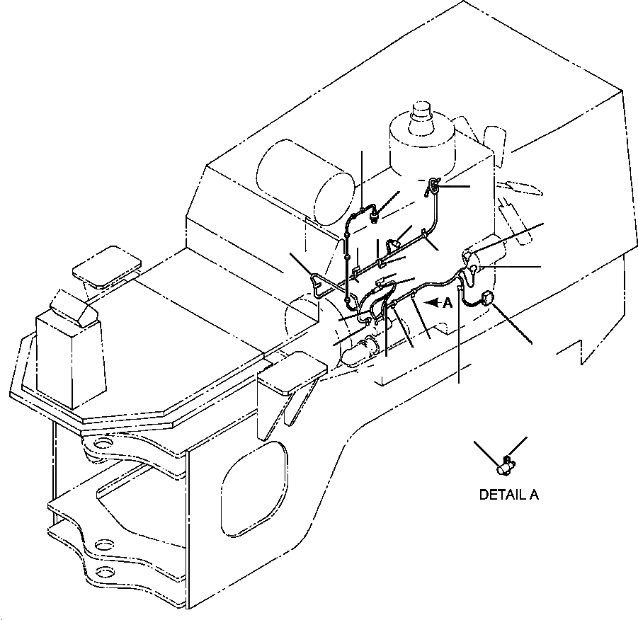 Схема запчастей Komatsu WA500-1LC - FIG. E-A ЭЛЕКТРИКА - ЛИНИЯ ДВИГАТЕЛЯ ЭЛЕКТРИКА