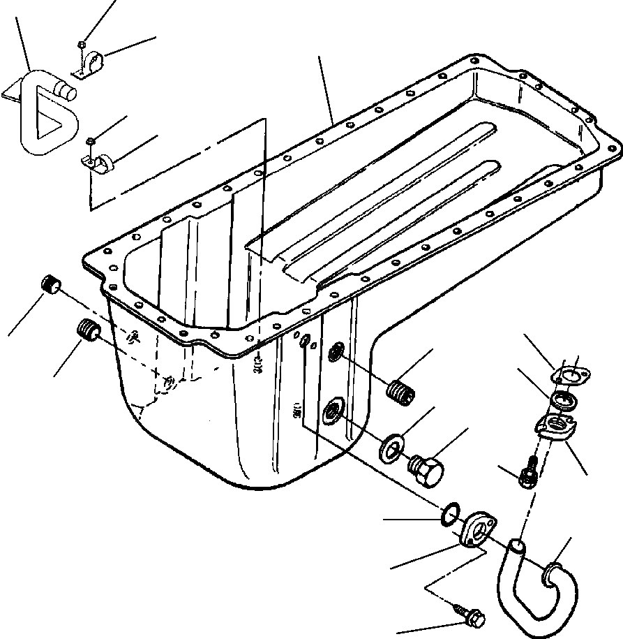 Схема запчастей Komatsu WA500-3L - A-AA МАСЛЯНЫЙ ПОДДОН ДВИГАТЕЛЬ