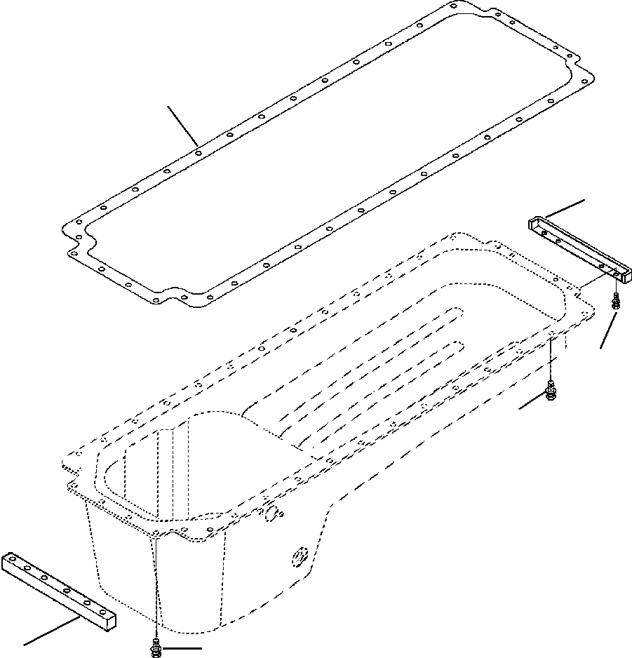 Схема запчастей Komatsu WA500-3L - A-AA МАСЛЯНЫЙ ПОДДОН КРЕПЛЕНИЕ ДВИГАТЕЛЬ