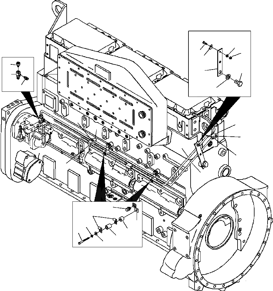 Схема запчастей Komatsu WA500-3L - A-AA ТОПЛИВОПРОВОД. С ТРУБКА БАЛКА ДВИГАТЕЛЬ