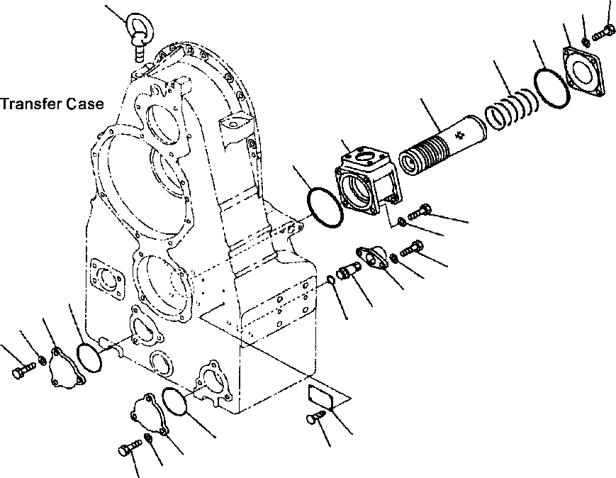 Схема запчастей Komatsu WA500-3L - F-7A ТРАНСМИССИЯ ASSEMBLY ПЕРЕДАЧА СИЛОВАЯ ПЕРЕДАЧА И КОНЕЧНАЯ ПЕРЕДАЧА