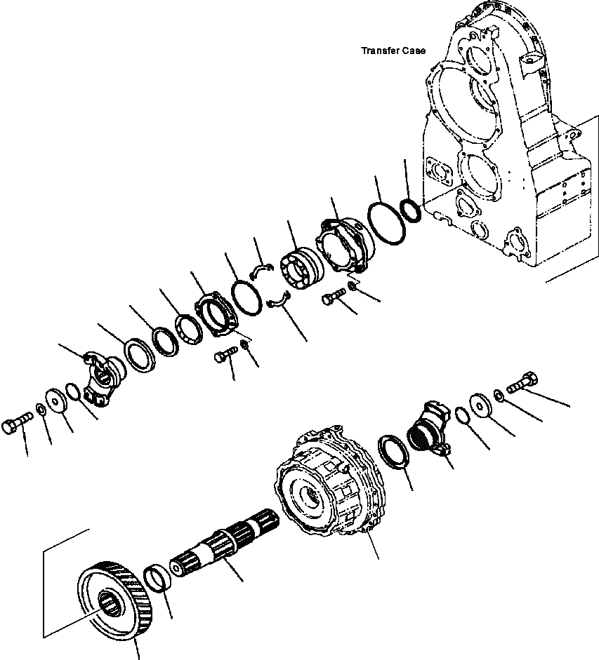 Схема запчастей Komatsu WA500-3L - F-8A ТРАНСМИССИЯ ASSEMBLY ПЕРЕДАЧА ВЫХОДНОЙ ВАЛ СИЛОВАЯ ПЕРЕДАЧА И КОНЕЧНАЯ ПЕРЕДАЧА