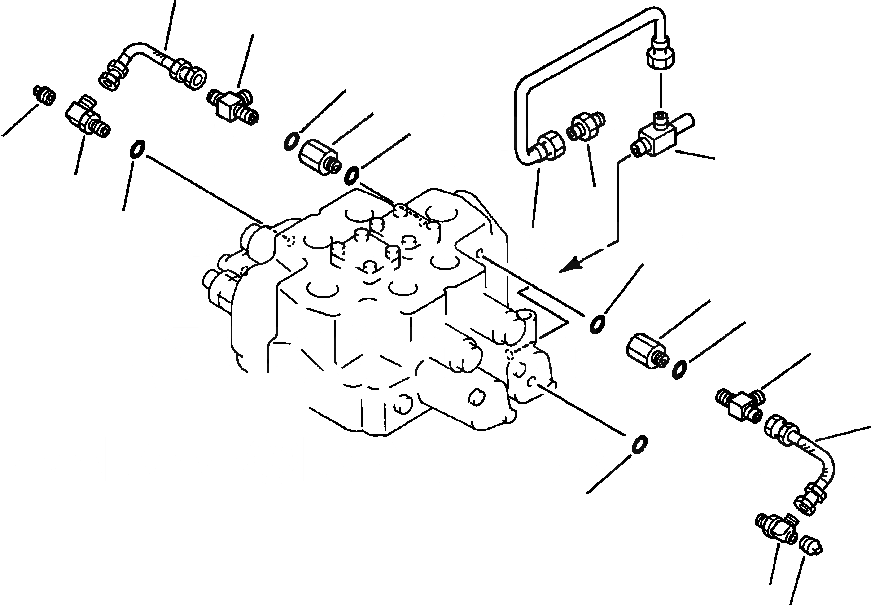 Схема запчастей Komatsu WA500-3L - H-A ОБОРУД-Е УПРАВЛЯЮЩ. КЛАПАН 2-Х СЕКЦИОНН. КЛАПАН - ЛИНИЯ СМАЗКИS ГИДРАВЛИКА