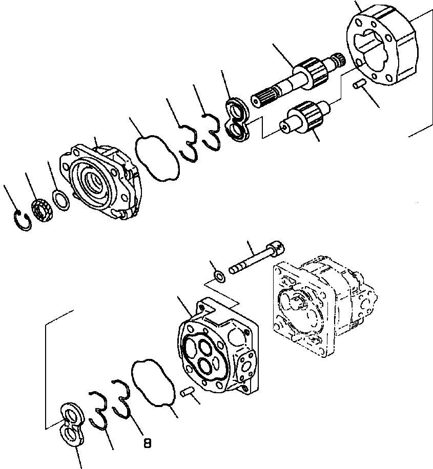 Схема запчастей Komatsu WA500-3L - H-A ГИДР. НАСОС. ПЕРЕКЛЮЧАТЕЛЬ И PPC (SAR () ) ГИДРАВЛИКА