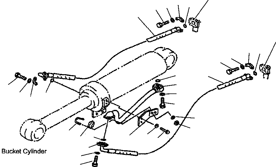 Схема запчастей Komatsu WA500-3L - H-9A ГИДРОЛИНИЯ УПРАВЛЯЮЩ. КЛАПАН - ЦИЛИНДР КОВША ГИДРАВЛИКА