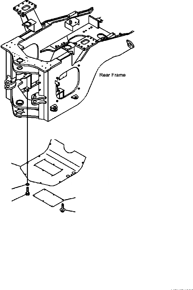 Схема запчастей Komatsu WA500-3L - J9-A НИЖН. ЗАЩИТА ОСНОВНАЯ РАМА И ЕЕ ЧАСТИ