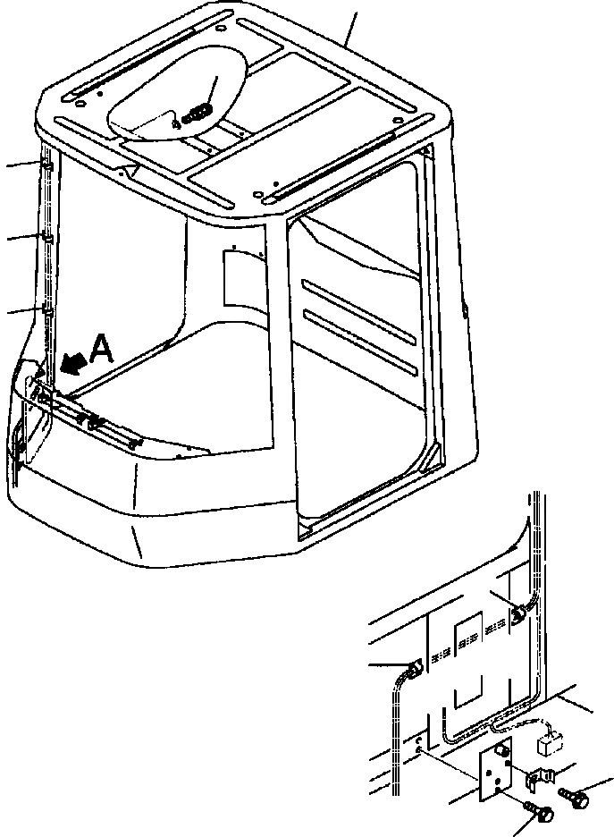 Схема запчастей Komatsu WA500-3L - K-A OPERATORS КАБИНА ЭЛЕКТР. ЭЛЕМЕНТЫ КРЕПЛЕНИЯ OPERATORS ОБСТАНОВКА И СИСТЕМА УПРАВЛЕНИЯ