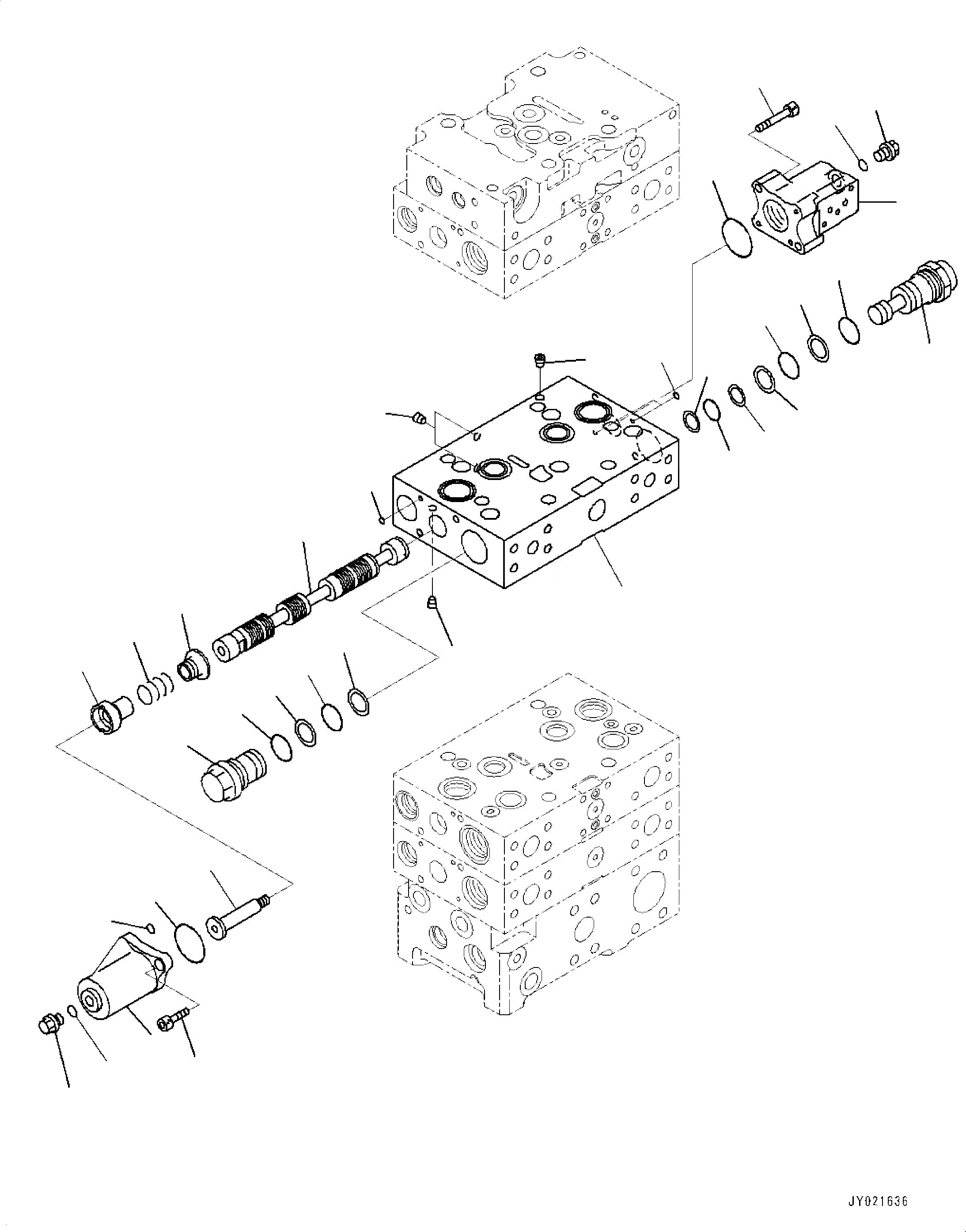 Схема запчастей Komatsu WA500-7 - ОСНОВН. УПРАВЛЯЮЩ. КЛАПАН, С 3-Х СЕКЦ. КОНТР. КЛАПАНОМ, ECSS, -КЛАПАН (9/) ОСНОВН. УПРАВЛЯЮЩ. КЛАПАН, С 3-Х СЕКЦ. КОНТР. КЛАПАНОМ, ECSS