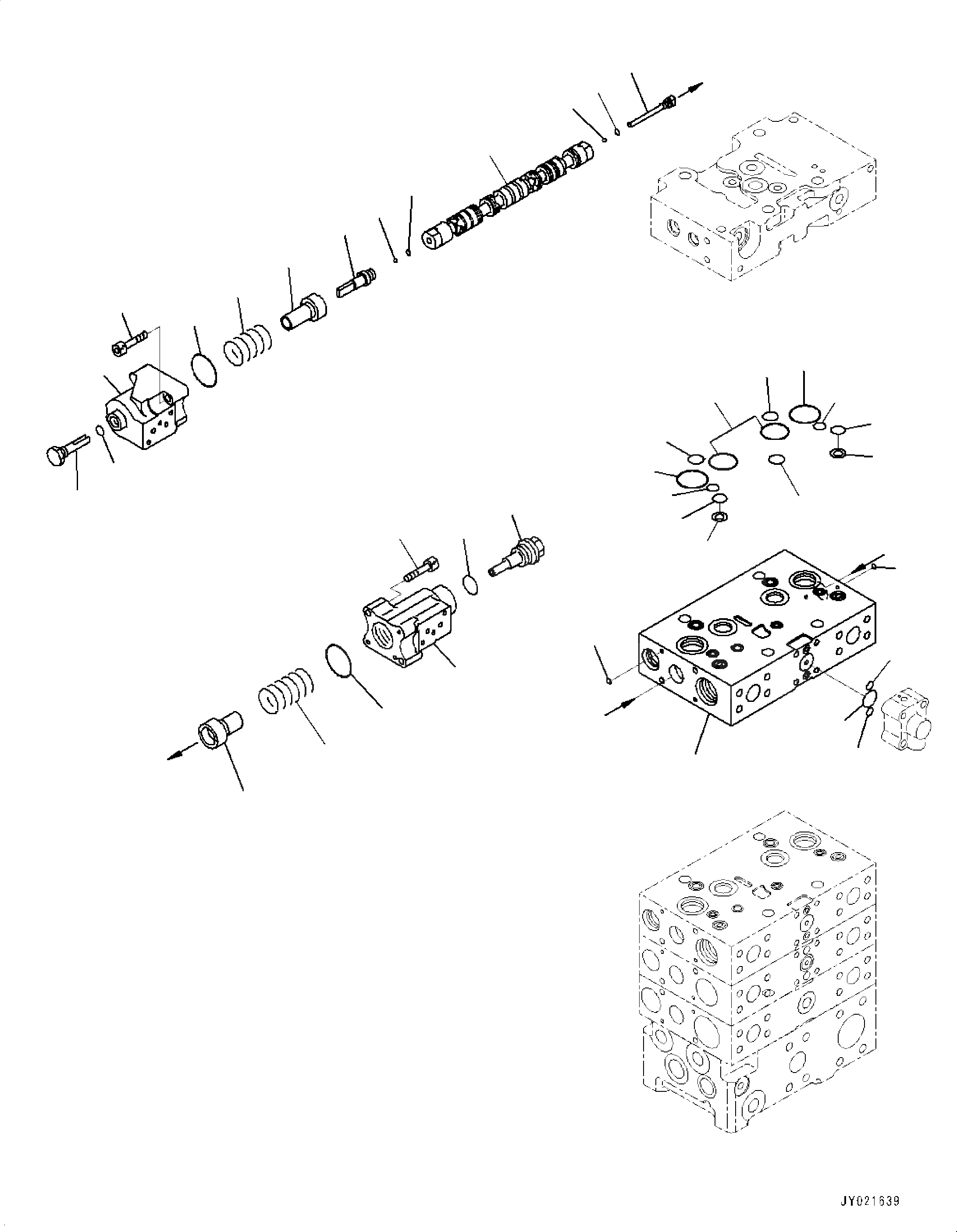 Схема запчастей Komatsu WA500-7 - ОСНОВН. УПРАВЛЯЮЩ. КЛАПАН, С 3-Х СЕКЦ. КОНТР. КЛАПАНОМ, ECSS, -КЛАПАН (/) ОСНОВН. УПРАВЛЯЮЩ. КЛАПАН, С 3-Х СЕКЦ. КОНТР. КЛАПАНОМ, ECSS