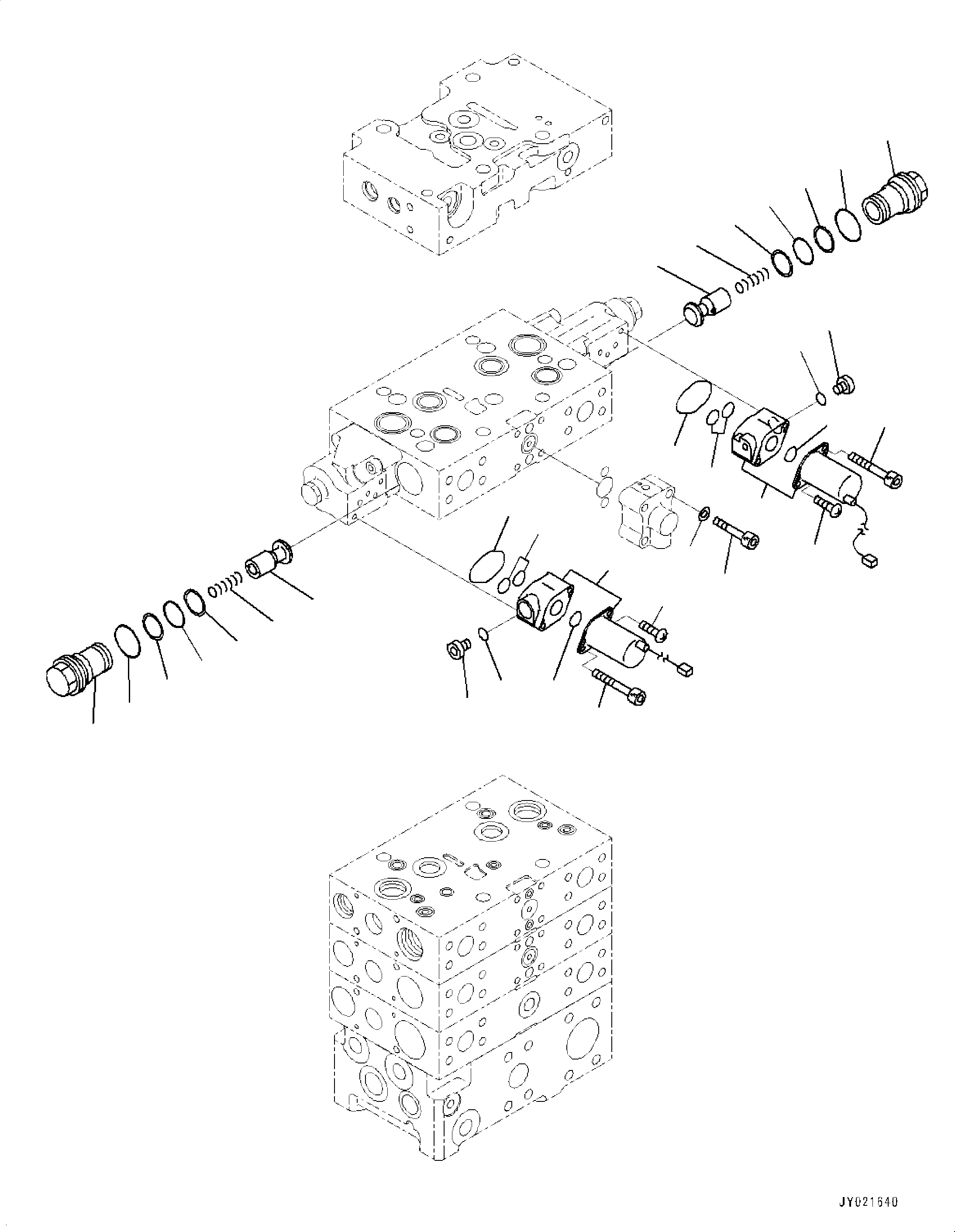 Схема запчастей Komatsu WA500-7 - ОСНОВН. УПРАВЛЯЮЩ. КЛАПАН, С 3-Х СЕКЦ. КОНТР. КЛАПАНОМ, ECSS, -КЛАПАН (/) ОСНОВН. УПРАВЛЯЮЩ. КЛАПАН, С 3-Х СЕКЦ. КОНТР. КЛАПАНОМ, ECSS