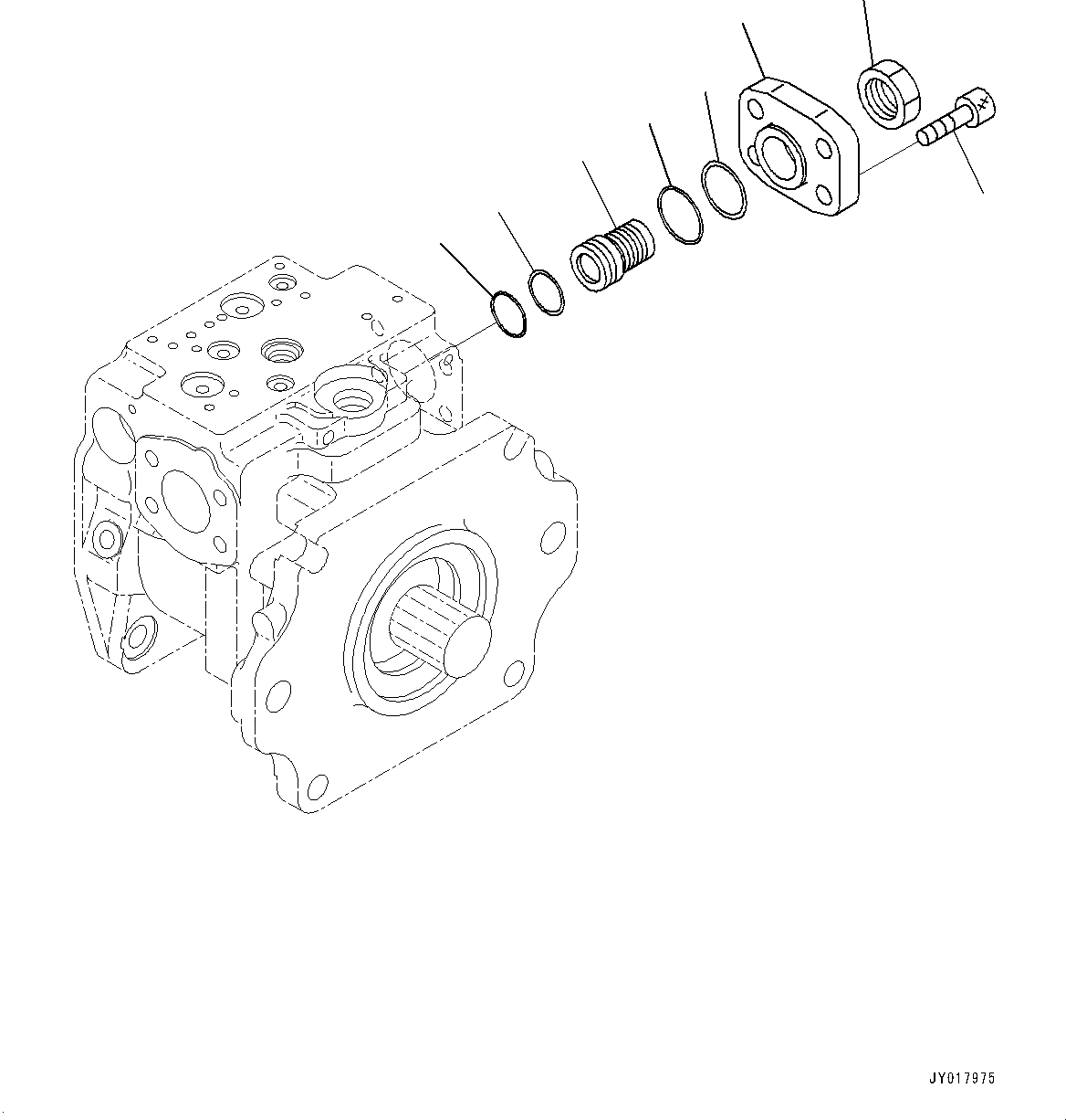 Схема запчастей Komatsu WA500-7 - ГИДР. НАСОС., ПОГРУЗ. НАСОС (/8) ГИДР. НАСОС.