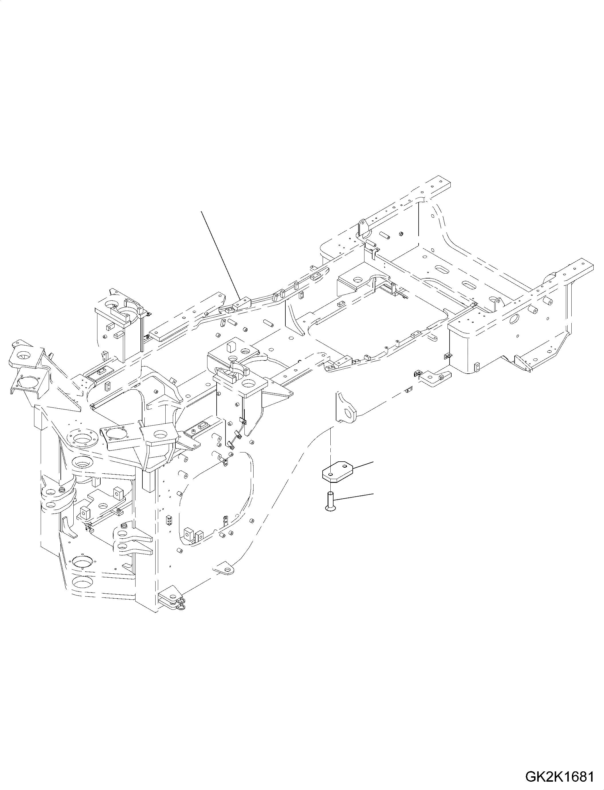 Схема запчастей Komatsu WA500-7 - OSCILATION СТОПОР OSCILATION СТОПОР