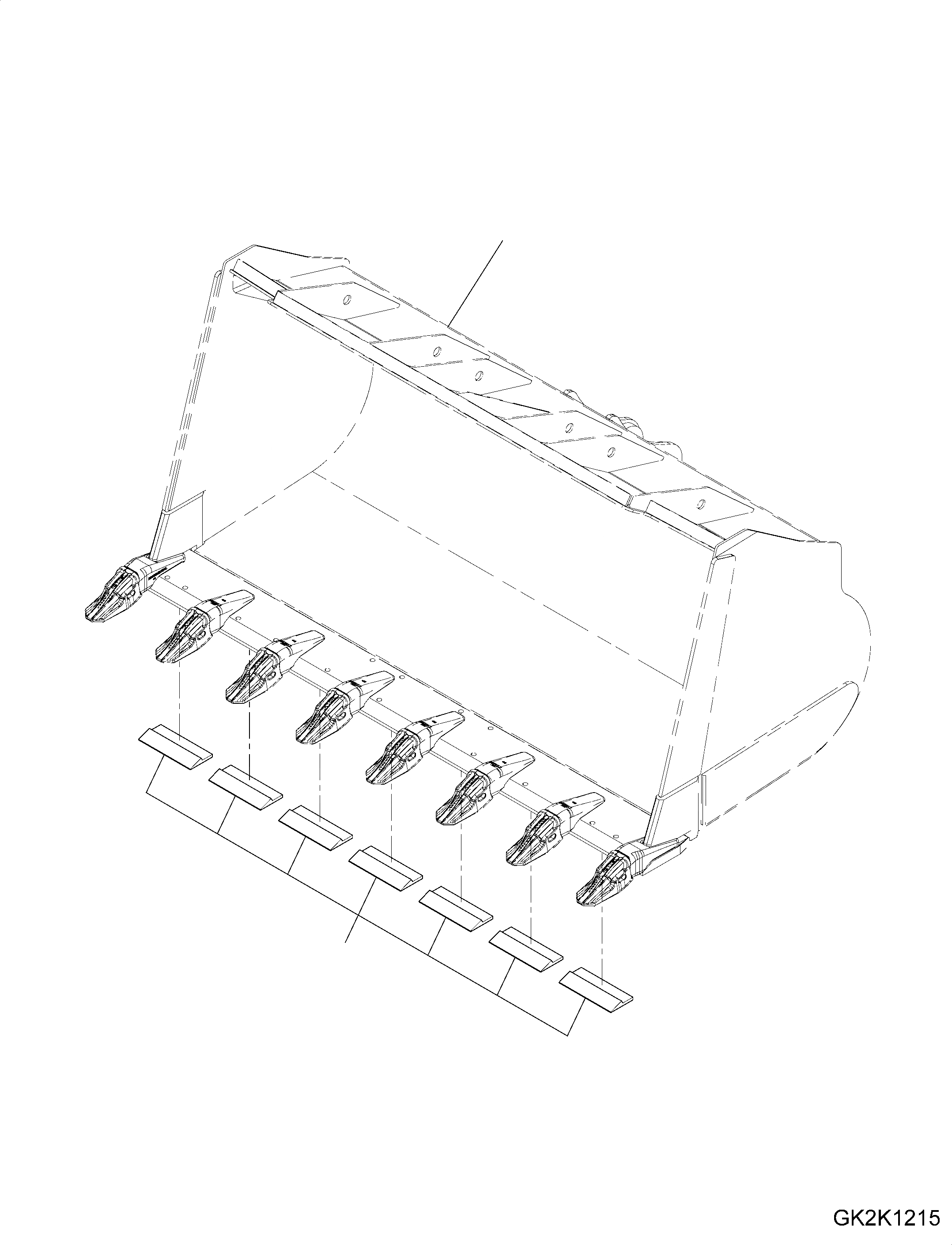 Схема запчастей Komatsu WA500-7 - КОВШ, С WEAR ПЛАСТИНА, ДЛЯ ПРЯМОЙ ОТВАЛ, С TEETH, (CODE: S) КОВШ, С WEAR ПЛАСТИНА, ДЛЯ ПРЯМОЙ ОТВАЛ, С TEETH, (CODE: S)