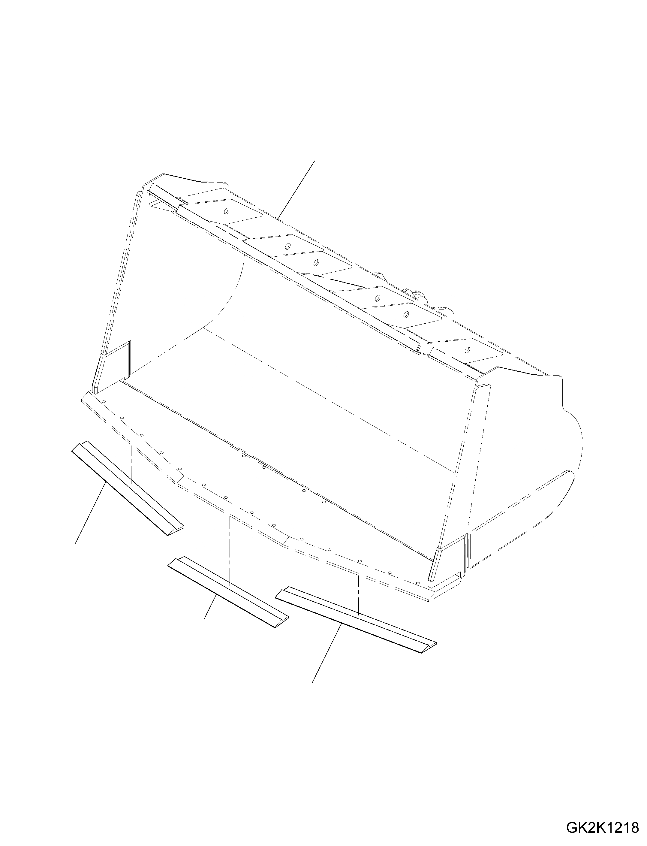 Схема запчастей Komatsu WA500-7 - КОВШ, С WEAR ПЛАСТИНА, ДЛЯ SПОДУШКАE ОТВАЛ, БЕЗ TEETH, (CODE: S) КОВШ, С WEAR ПЛАСТИНА, ДЛЯ SПОДУШКАE ОТВАЛ, БЕЗ TEETH, (CODE: S)