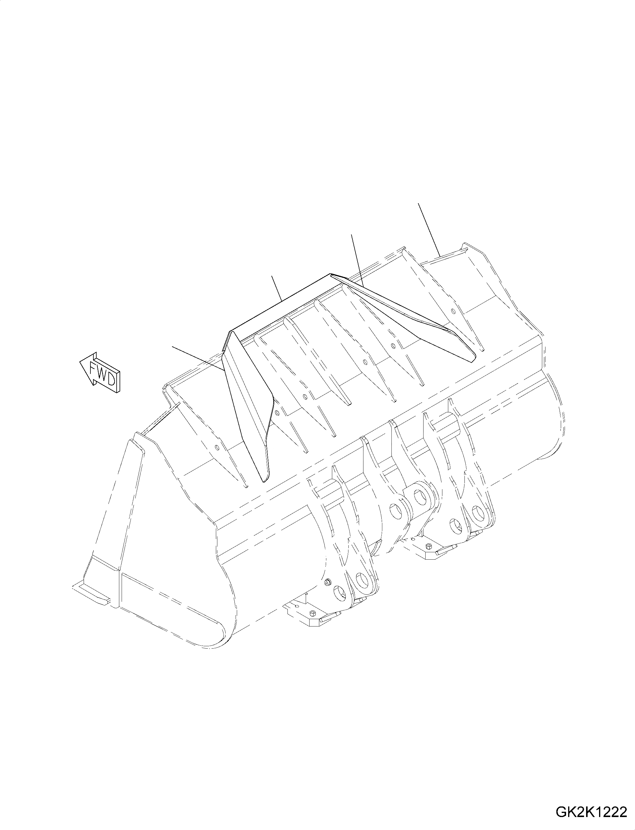 Схема запчастей Komatsu WA500-7 - КОВШ, С ЗАЩИТА КАБИНЫ, (CODE: S7) КОВШ, С ЗАЩИТА КАБИНЫ, (CODE: S7)