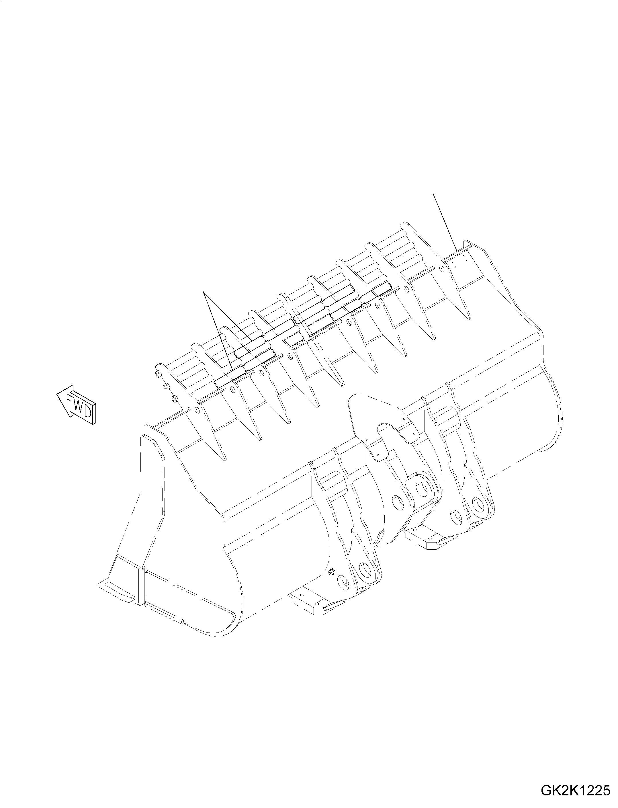 Схема запчастей Komatsu WA500-7 - КОВШ, С ЗАЩИТА КАБИНЫ EXT., (CODE: S7) КОВШ, С ЗАЩИТА КАБИНЫ EXT., (CODE: S7)