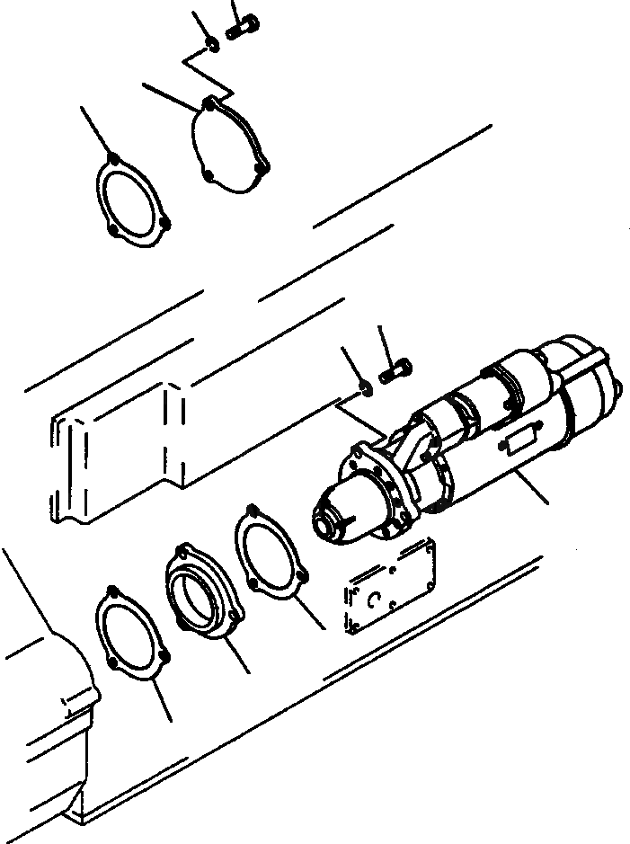 Схема запчастей Komatsu WA600-1LC - STARTER КРЕПЛЕНИЕ ЭЛЕКТРИКА