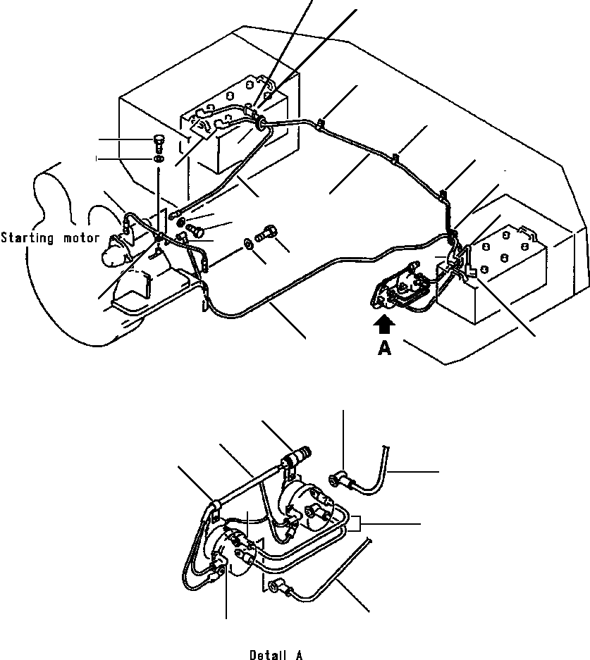 Схема запчастей Komatsu WA600-1LE - ЭЛЕКТРИКА ЛИНИЯ АККУМУЛЯТОРА КОМПОНЕНТЫ ДВИГАТЕЛЯ & ЭЛЕКТРИКА