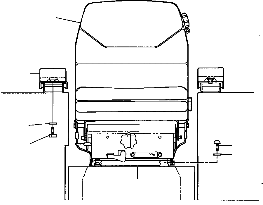 Схема запчастей Komatsu WA600-1L SUPPLEMENT - СИДЕНЬЕ ОПЕРАТОРА КРЕПЛЕНИЕ (SEARS MFG. - заводской номер A78 И UP) РАМА, ЧАСТИ КОРПУСА & SUPERSTRUCTURE