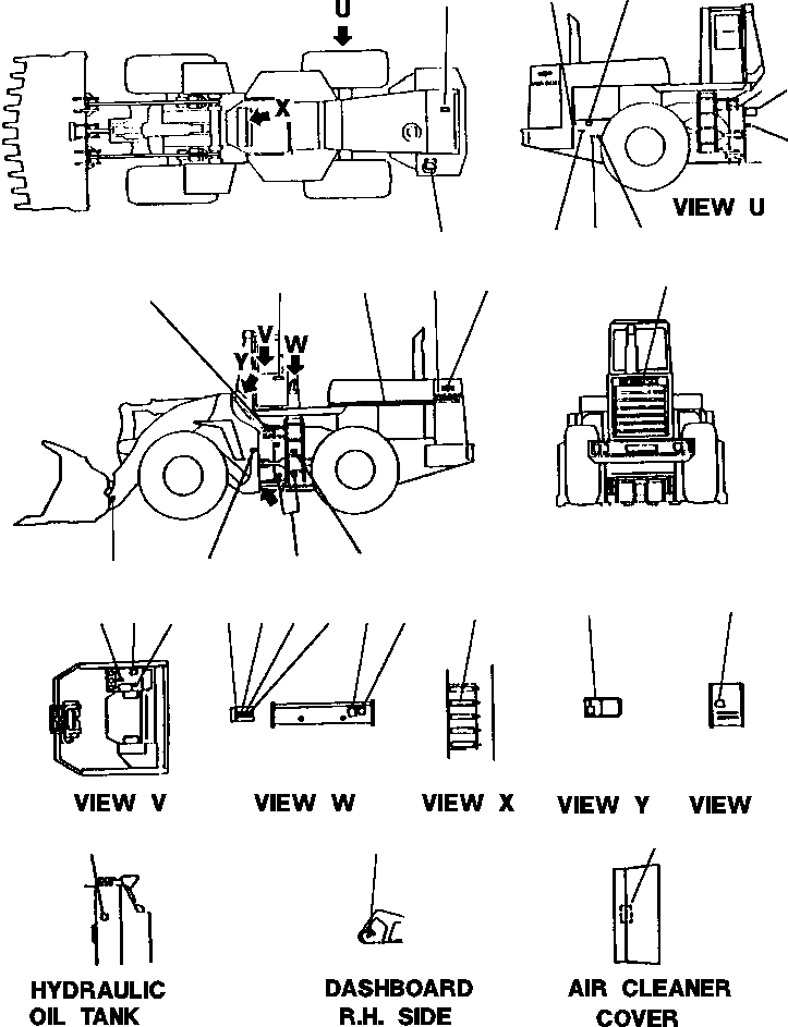 Схема запчастей Komatsu WA600-1L SUPPLEMENT - МАРКИРОВКА (С КАБИНОЙ) (АНГЛ.) МАРКИРОВКАS, ИНСТРУМЕНТ & КОМПЛЕКТS