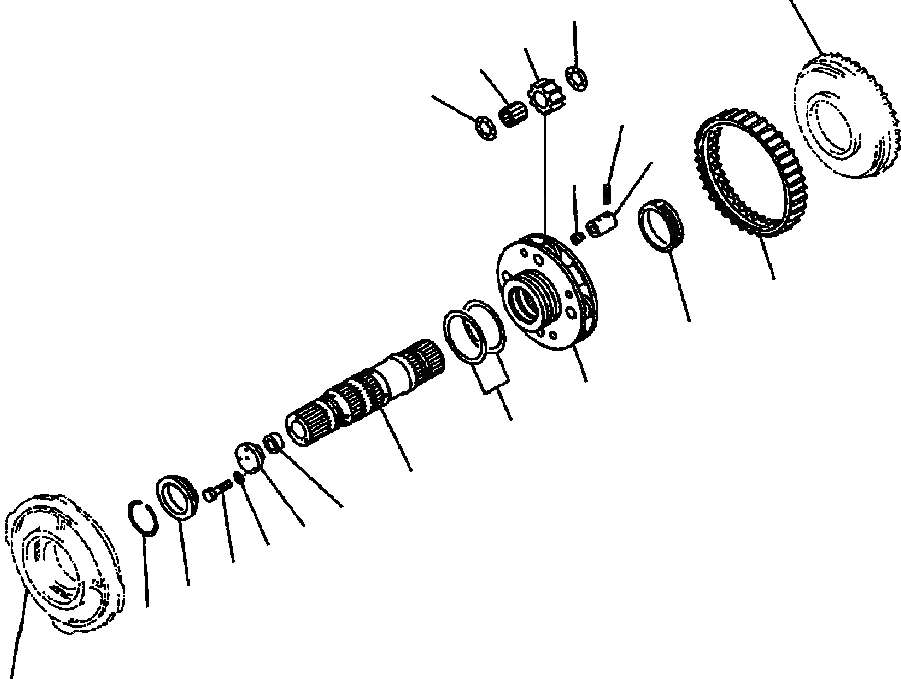 Схема запчастей Komatsu WA600-3 - F-7A ТРАНСМИССИЯ 1 НЕСУЩИЙ ЭЛЕМЕНТ СИЛОВАЯ ПЕРЕДАЧА И КОНЕЧНАЯ ПЕРЕДАЧА