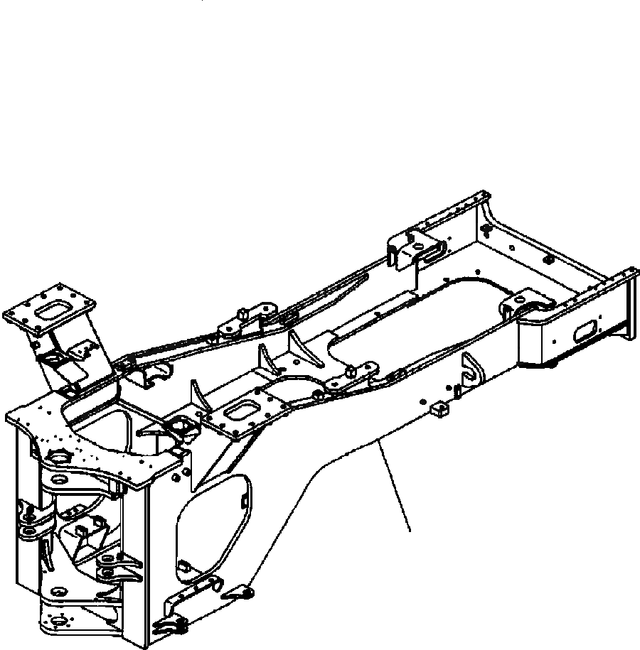 Схема запчастей Komatsu WA600-3 - J-A ЗАДН. РАМА ОСНОВНАЯ РАМА И ЕЕ ЧАСТИ