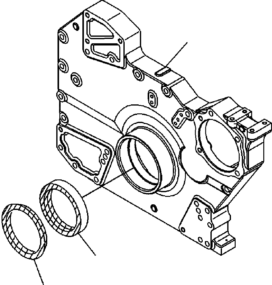 Схема запчастей Komatsu WA600-3LK - FIG. A-AB ПЕРЕДН. COVER ДВИГАТЕЛЬ