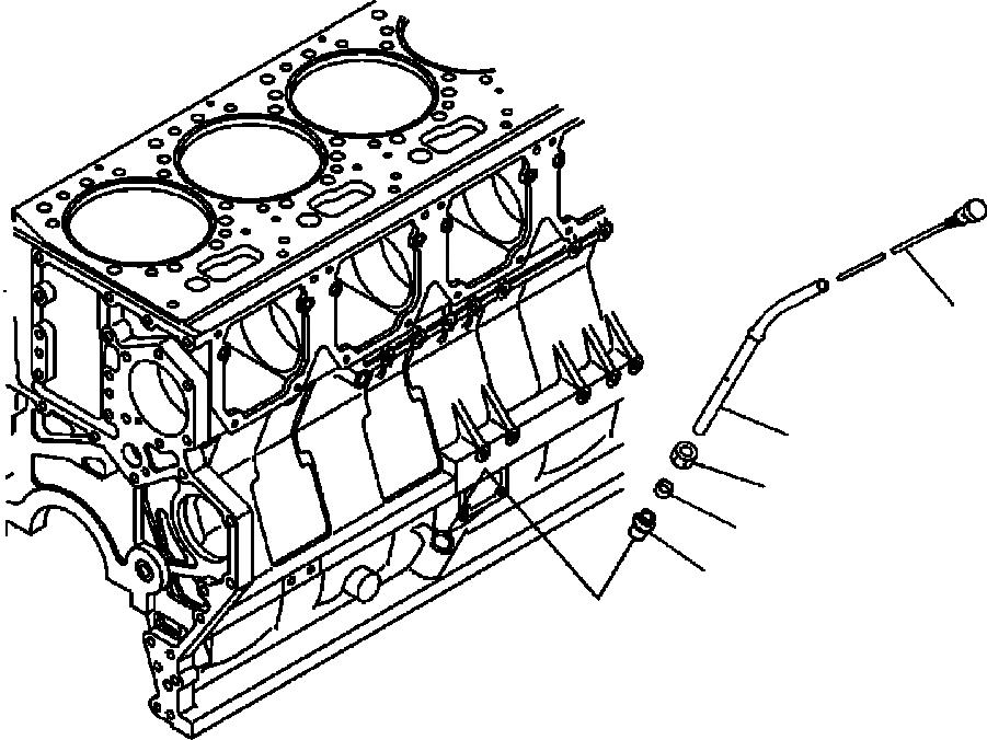 Схема запчастей Komatsu WA600-3LK - FIG. A-BG МАСЛ. ЩУП ДВИГАТЕЛЬ