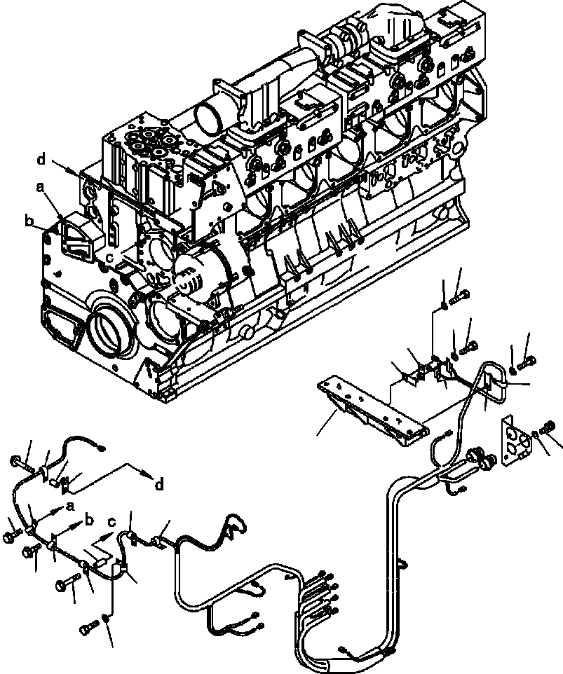 Схема запчастей Komatsu WA600-3LK - FIG. A7-BA УПРАВЛ-Е ПОДАЧ. ТОПЛИВА Э/ПРОВОДКА КРЕПЛЕНИЕ - ДОПОЛН. ДВИГАТЕЛЬ