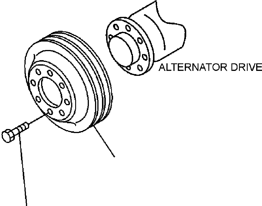 Схема запчастей Komatsu WA600-3LK - FIG. A-AA7 ПРИВОД ГЕНЕРАТОРА ДВИГАТЕЛЬ