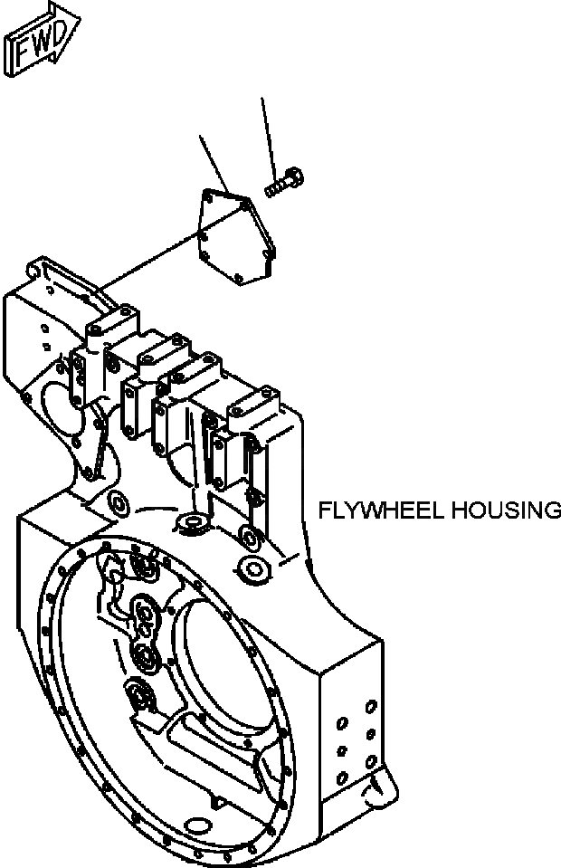 Схема запчастей Komatsu WA600-3LK - FIG. A7-AB9 КОМПРЕССОР COVER ДВИГАТЕЛЬ