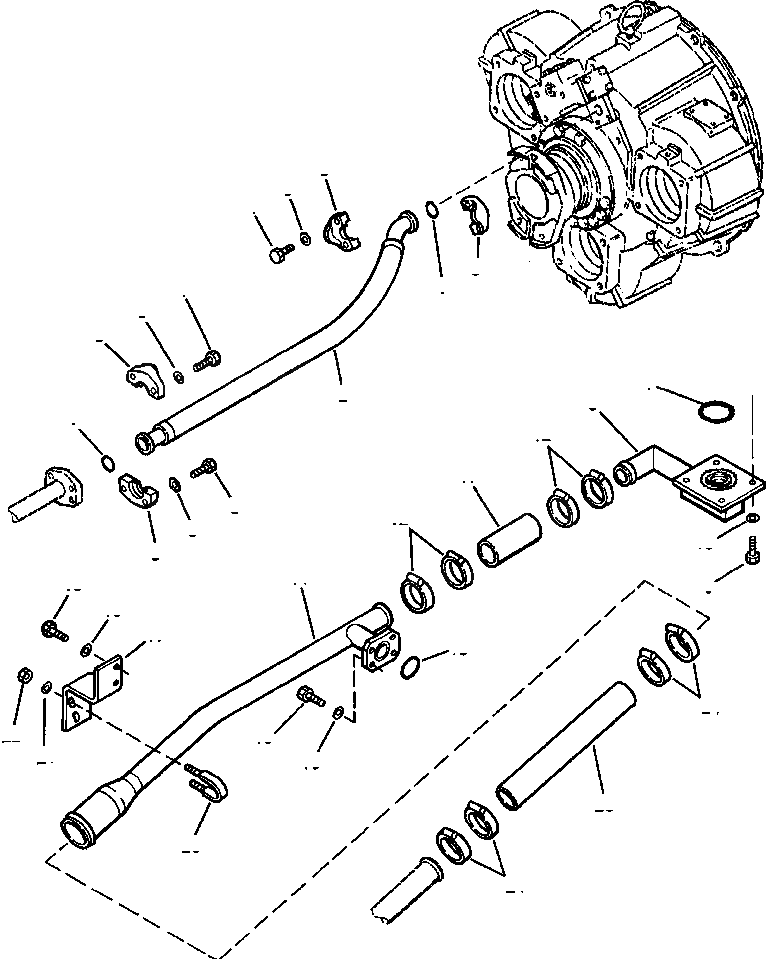 Схема запчастей Komatsu WA600-3LK - FIG. F7-A ГИДРОТРАНСФОРМАТОР И ТРАНСМИССИЯ ЛИНИЯ - CONVERTER ТРУБЫ СИЛОВАЯ ПЕРЕДАЧА И КОНЕЧНАЯ ПЕРЕДАЧА