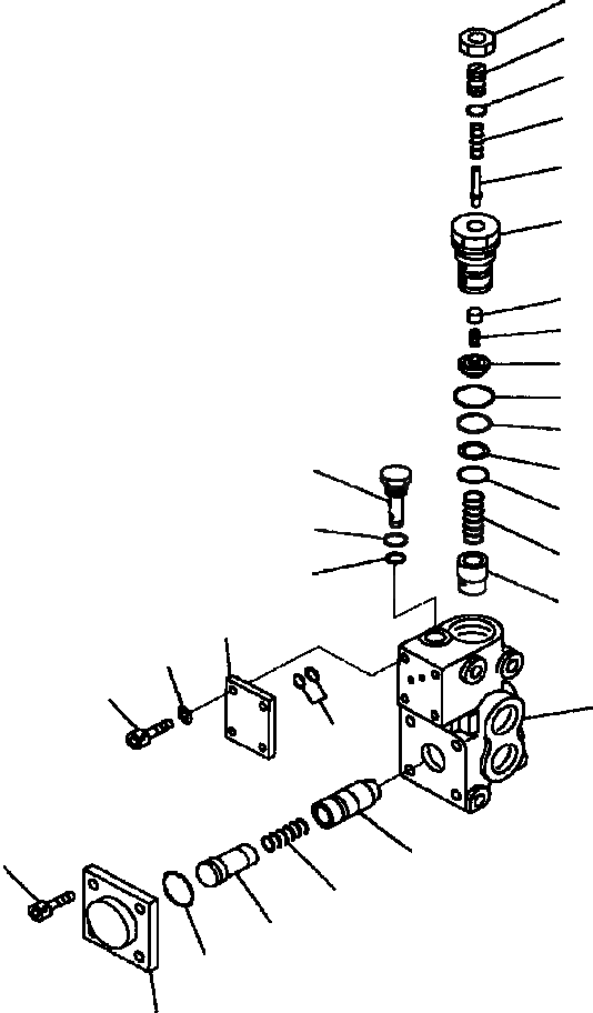 Схема запчастей Komatsu WA600-3LK - FIG. H-A ОТСЕКАЮЩИЙ КЛАПАН ГИДРАВЛИКА