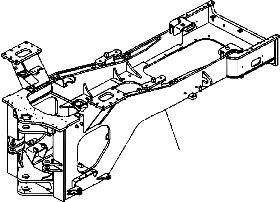 Схема запчастей Komatsu WA600-3LK - FIG. J-A ЗАДН. РАМА ОСНОВНАЯ РАМА И ЕЕ ЧАСТИ