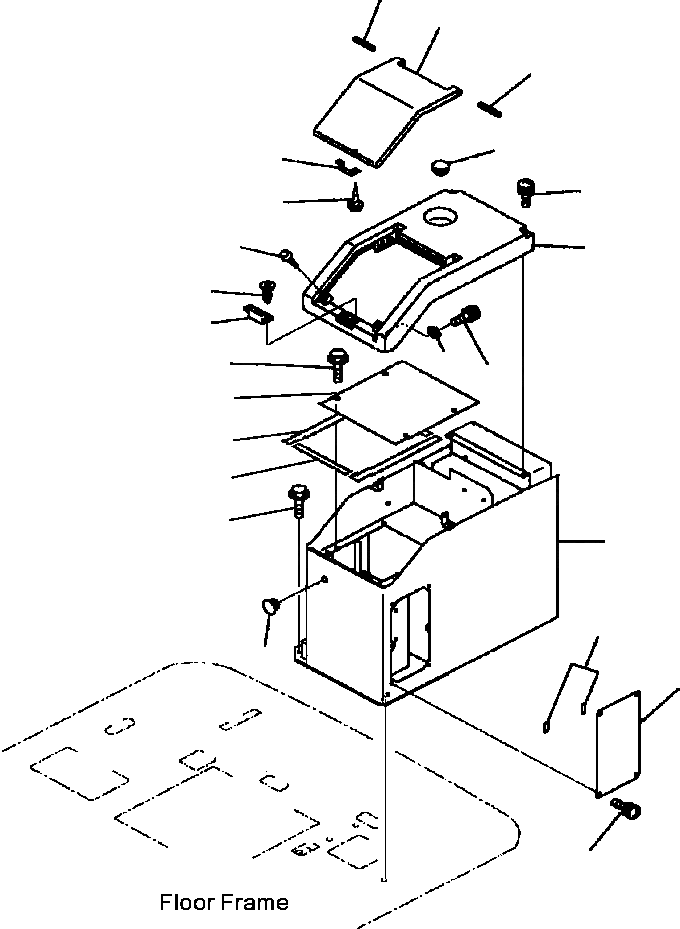 Схема запчастей Komatsu WA600-3LK - FIG. K7-A КОНДИЦ. ВОЗДУХА И ОБОГРЕВАТЕЛЬ. - ЛЕВ. КОНСОЛЬН. БЛОК КАБИНА ОПЕРАТОРА И СИСТЕМА УПРАВЛЕНИЯ