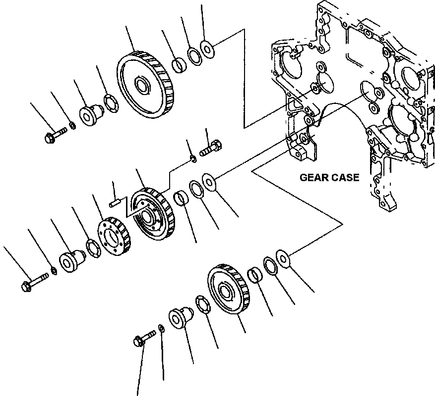 Схема запчастей Komatsu WA700-3L - FIG. A-AA ПРОМЕЖУТОЧНАЯ ШЕСТЕРНЯ ДВИГАТЕЛЬ