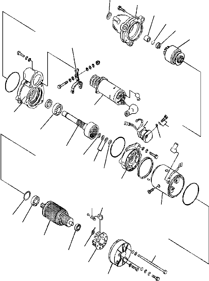 Схема запчастей Komatsu WA700-3L - FIG. A-DA СТАРТЕР (7.KW) - НОВ. RELEASE ДВИГАТЕЛЬ