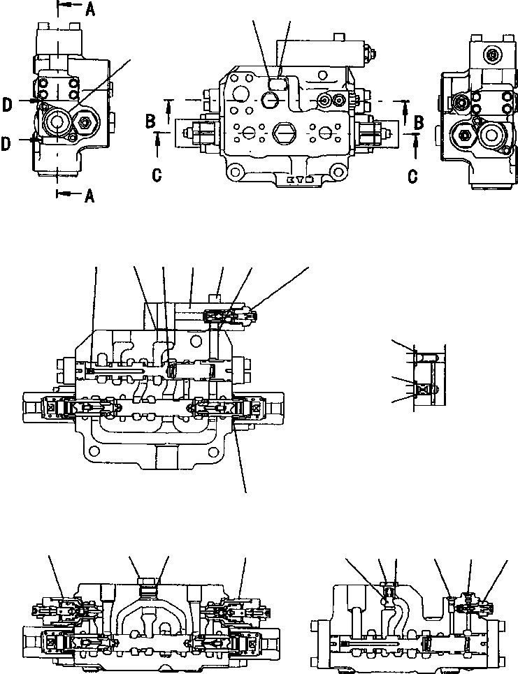 Схема запчастей Komatsu WA700-3L - FIG. H-A РУЛЕВ. УПРАВЛЕНИЕ ЗАПРАШИВАЮЩ. КЛАПАН - РАЗГРУЗ. КЛАПАН ГИДРАВЛИКА