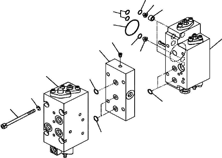 Схема запчастей Komatsu WA700-3L - FIG. H-A ПЕРЕКЛЮЧАТЕЛЬ НАСОС - ЗАДН. СЕРВОКЛАПАН ASSEMBLY ГИДРАВЛИКА